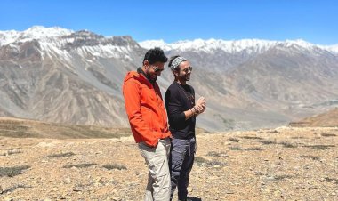 एक्टर अपारशक्ति खुराना ने स्पीति वैली में उठाया कार राइड का लुत्फ़