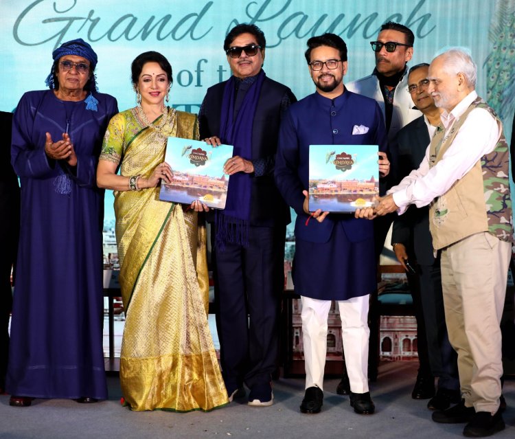 केंद्रीय मंत्री अनुराग सिंह ठाकुर ने पुस्तक 'चल मन वृंदावन' के लिए हेमा मालिनी के प्रयासों को सराहा