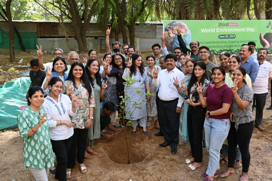 आईआईएचएमआर विश्वविद्यालय में मनाया गया विश्व पर्यावरण दिवस
