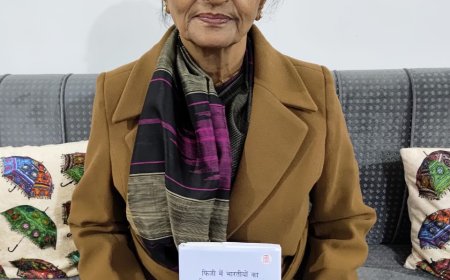 डॉ. रेखा चतुर्वेदी ने प्रवासी भारतीय दिवस पर अपनी पुस्तक 'फिजी में भारतीयों का इतिहास तथा उनका जीवन (1879 - 1947)' का विमोचन किया