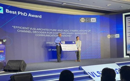 आईआईटी-मंडी के डॉ. अनुज वर्मा को वीएलएसआईडी 2025 कॉन्फ्रेंस में सर्वश्रेष्ठ पीएच डी थीसिस से सम्मानित किया गया