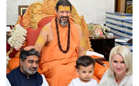 स्वामी कैलाशानंद गिरि जी का संदेश: सनातन धर्म प्रसार, डॉ अभिषेक वर्मा को सम्मान-आशीर्वाद