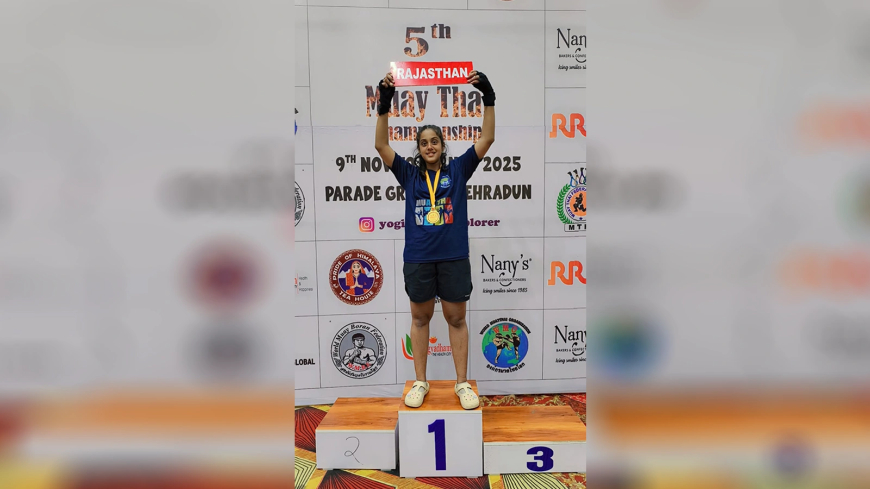 चार्ली शर्मा ने किया जयपुर का नाम रोशन, मुआय थाई नेशनल चैंपियनशिप में जीता स्वर्ण पदक